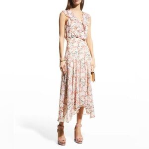 Saloni Rita Silk Sleeveless Midi Dress 4